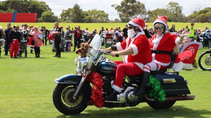 PBCR santa bike rider