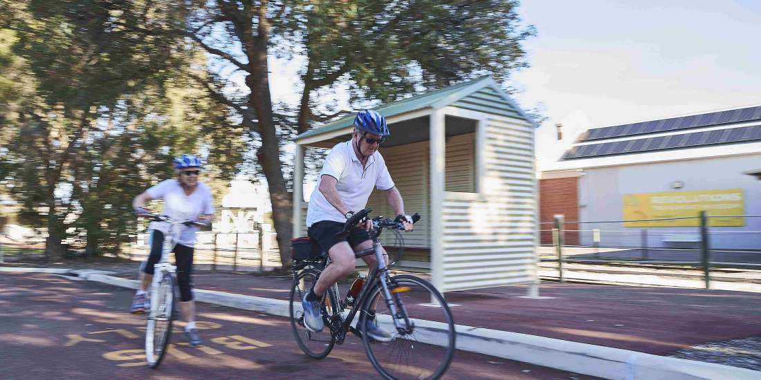 Whiteman Park shared use paths riding outside Revolutions